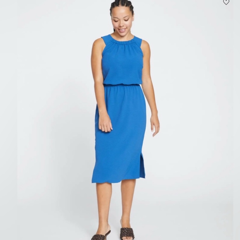 Universal Standard Royal Blue Sleeveless Midi Dress